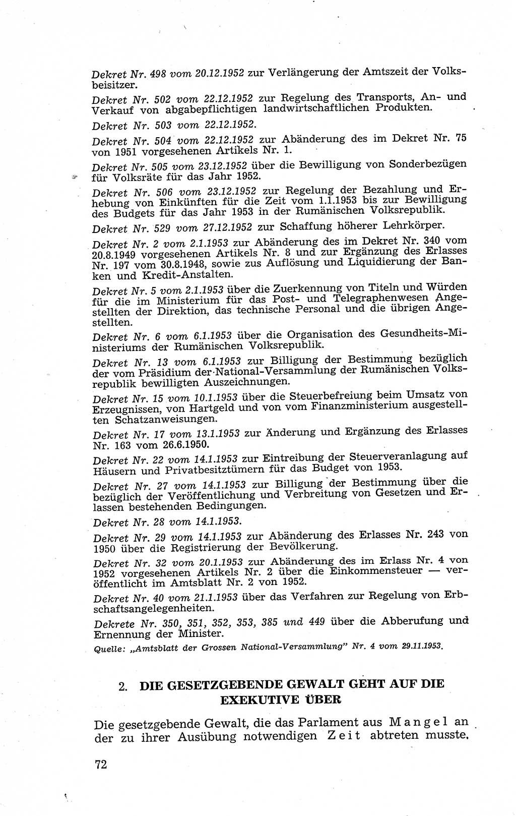 Recht in Fesseln, Dokumente, Internationale Juristen-Kommission [Bundesrepublik Deutschland (BRD)] 1955, Seite 72 (R. Dok. IJK BRD 1955, S. 72)