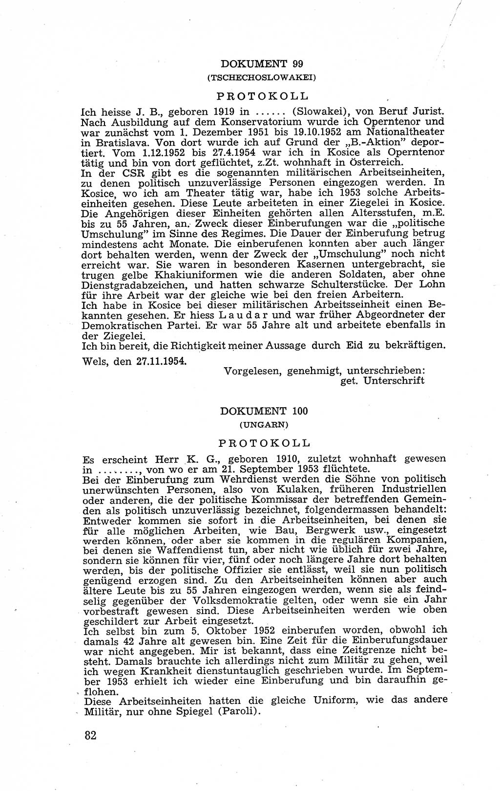 Recht in Fesseln, Dokumente, Internationale Juristen-Kommission [Bundesrepublik Deutschland (BRD)] 1955, Seite 82 (R. Dok. IJK BRD 1955, S. 82)