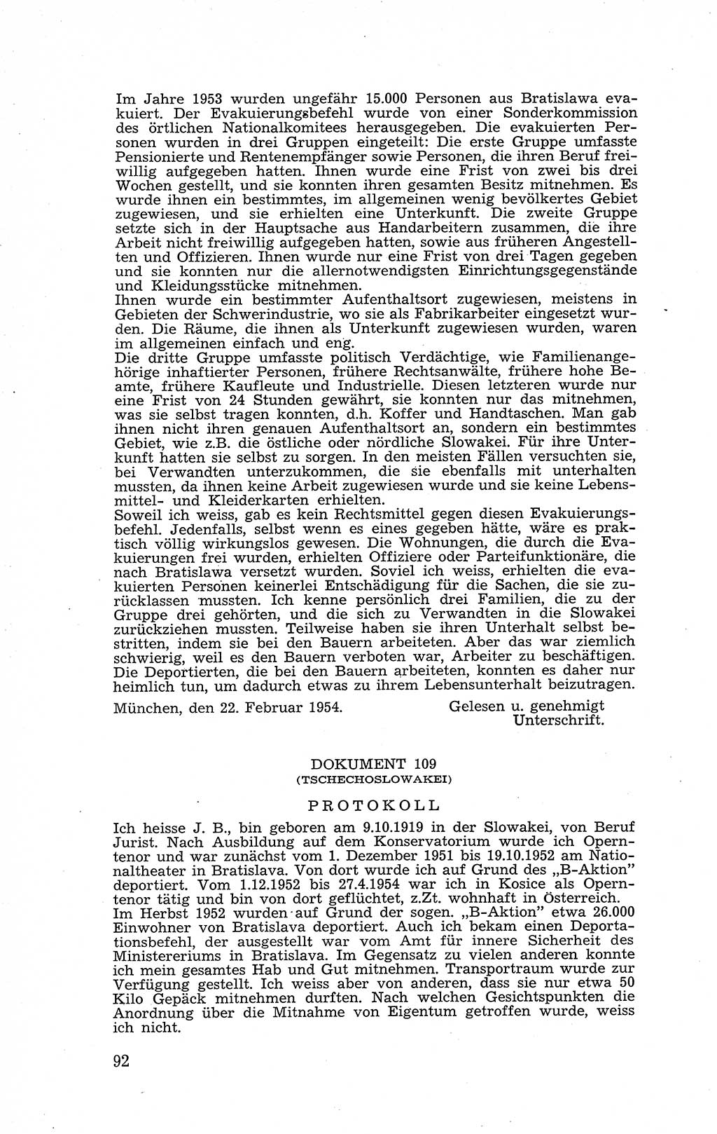 Recht in Fesseln, Dokumente, Internationale Juristen-Kommission [Bundesrepublik Deutschland (BRD)] 1955, Seite 92 (R. Dok. IJK BRD 1955, S. 92)