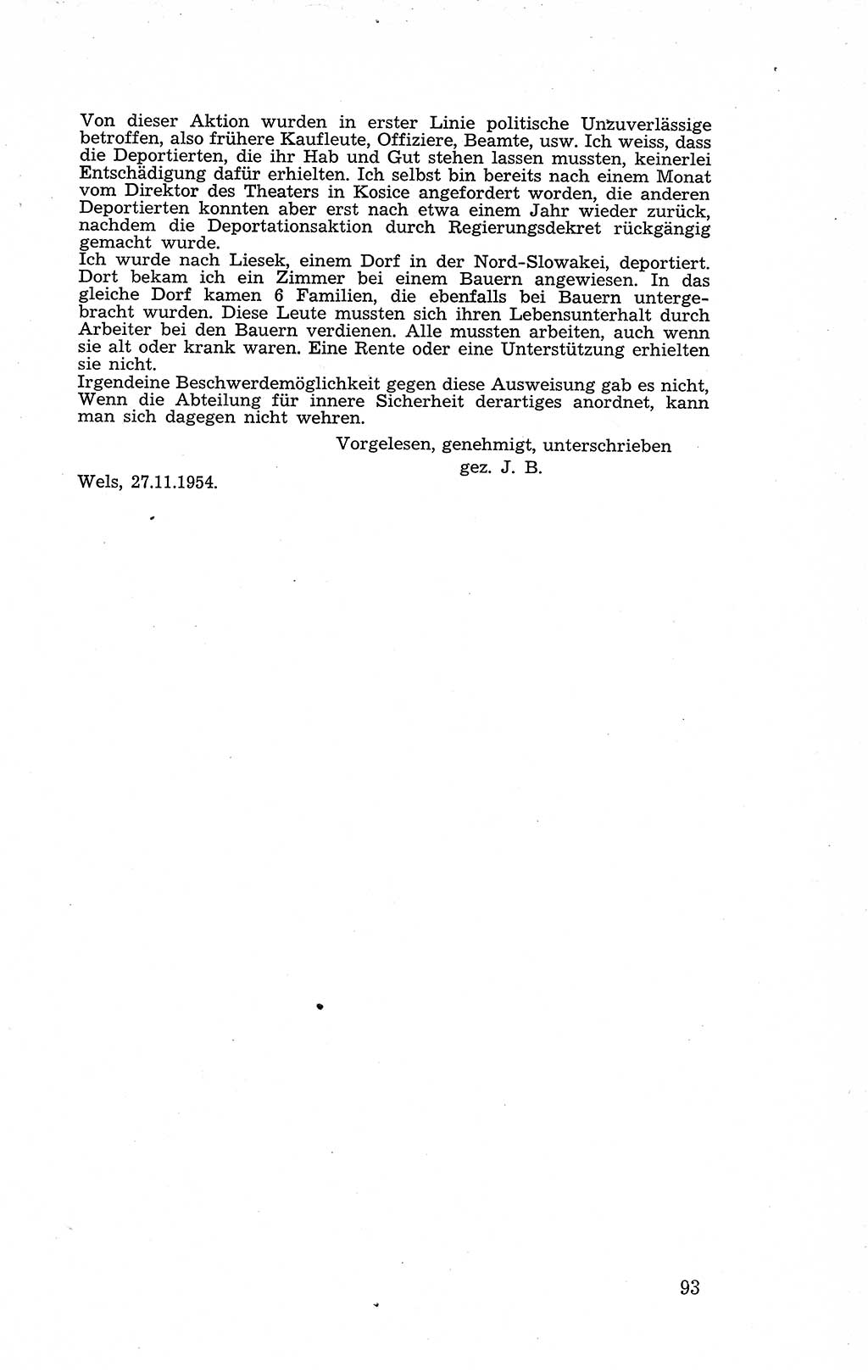 Recht in Fesseln, Dokumente, Internationale Juristen-Kommission [Bundesrepublik Deutschland (BRD)] 1955, Seite 93 (R. Dok. IJK BRD 1955, S. 93)