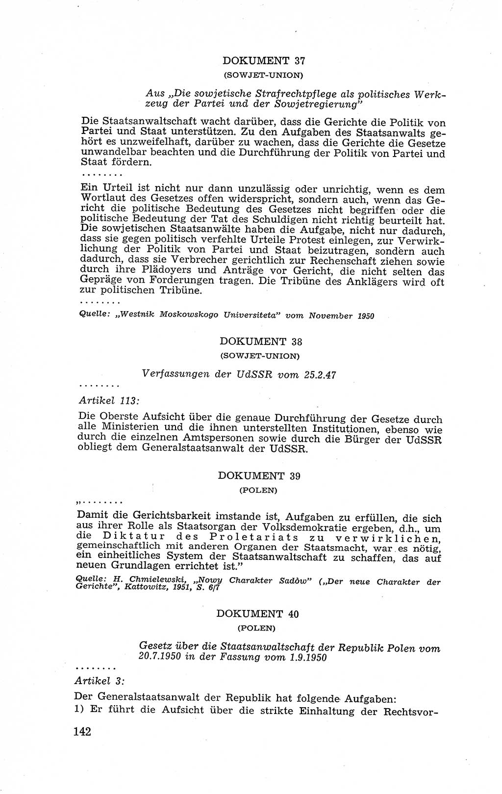 Recht in Fesseln, Dokumente, Internationale Juristen-Kommission [Bundesrepublik Deutschland (BRD)] 1955, Seite 142 (R. Dok. IJK BRD 1955, S. 142)