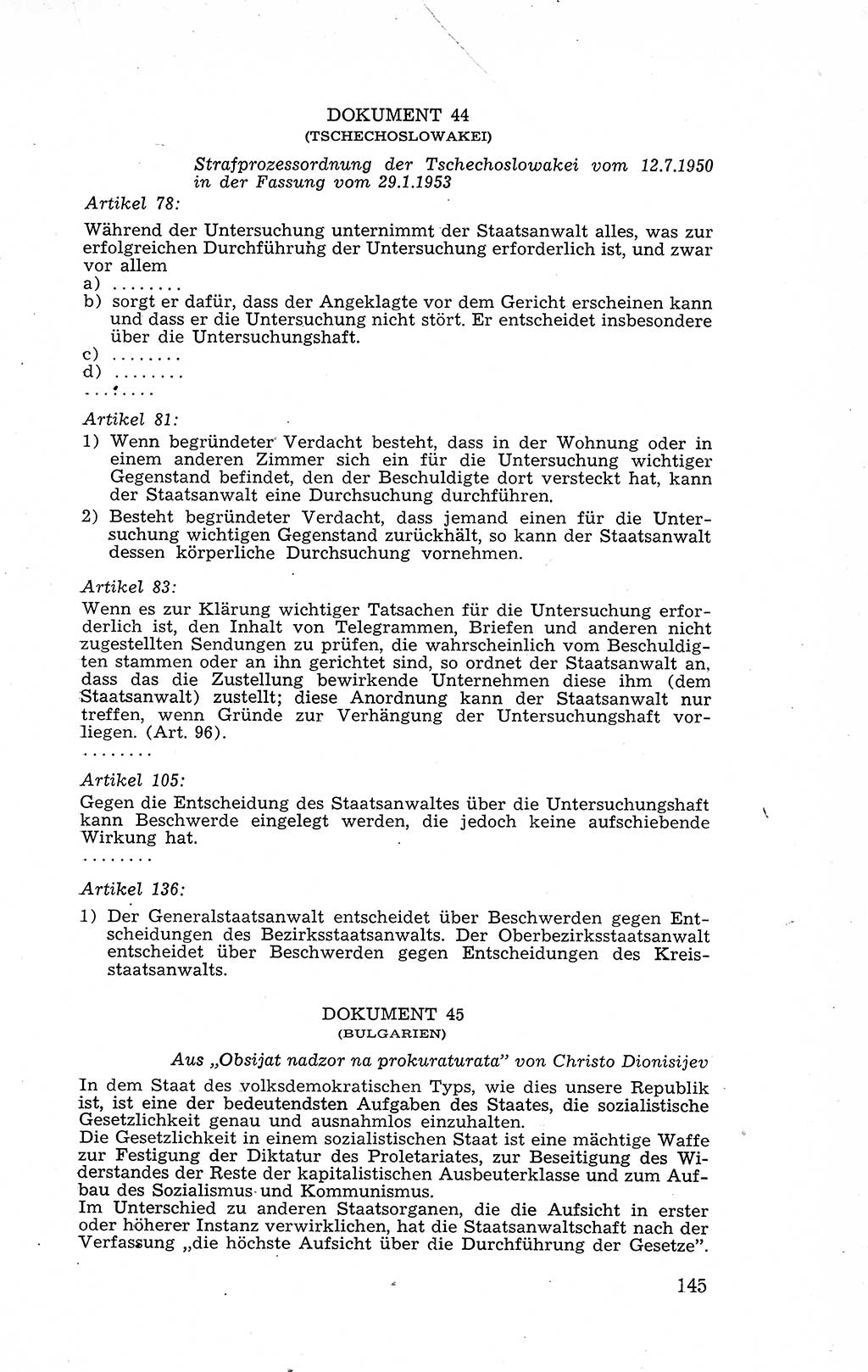 Recht in Fesseln, Dokumente, Internationale Juristen-Kommission [Bundesrepublik Deutschland (BRD)] 1955, Seite 145 (R. Dok. IJK BRD 1955, S. 145)