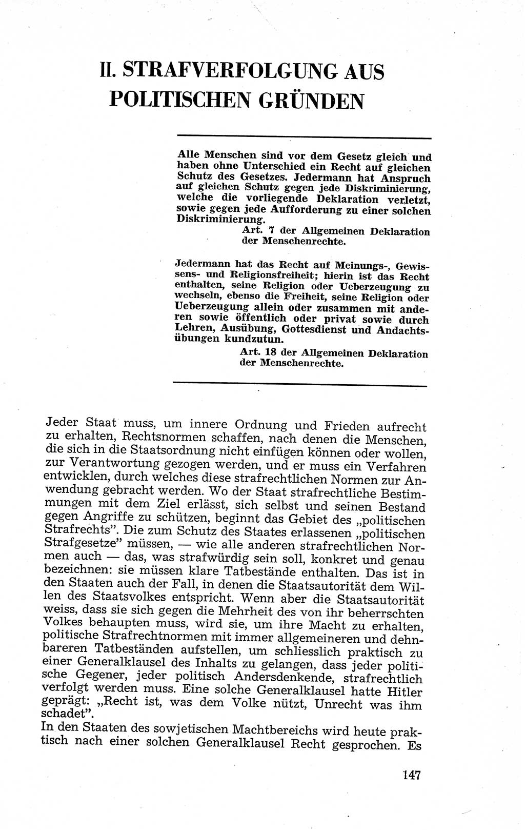 Recht in Fesseln, Dokumente, Internationale Juristen-Kommission [Bundesrepublik Deutschland (BRD)] 1955, Seite 147 (R. Dok. IJK BRD 1955, S. 147)