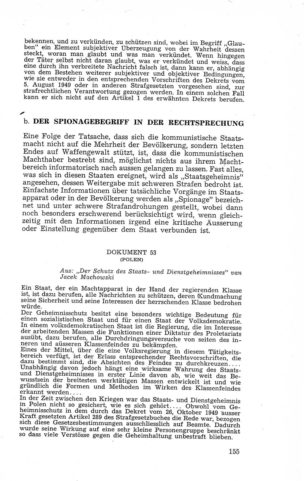 Recht in Fesseln, Dokumente, Internationale Juristen-Kommission [Bundesrepublik Deutschland (BRD)] 1955, Seite 155 (R. Dok. IJK BRD 1955, S. 155)