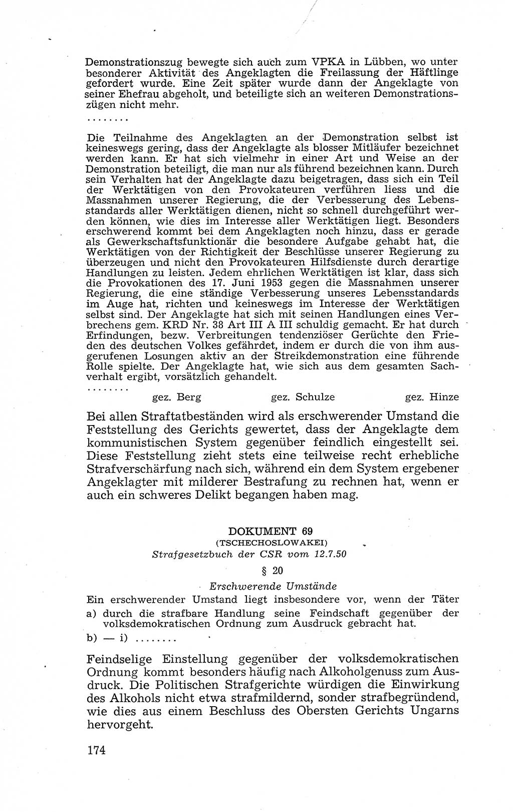 Recht in Fesseln, Dokumente, Internationale Juristen-Kommission [Bundesrepublik Deutschland (BRD)] 1955, Seite 174 (R. Dok. IJK BRD 1955, S. 174)
