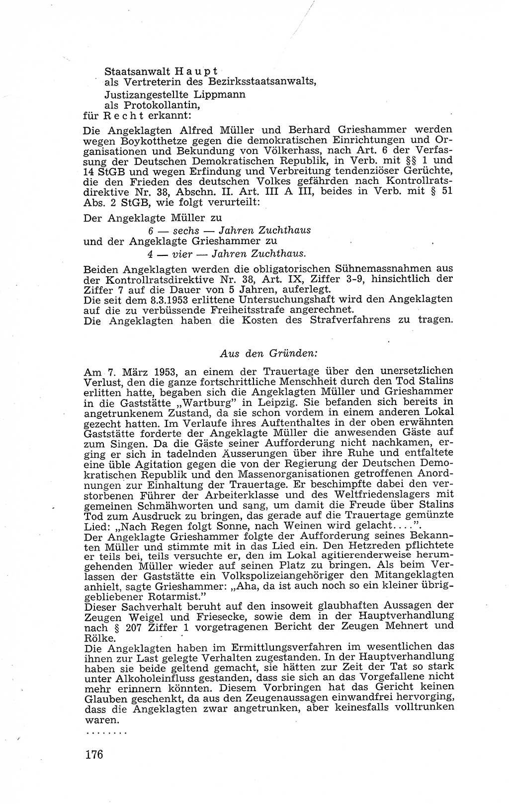 Recht in Fesseln, Dokumente, Internationale Juristen-Kommission [Bundesrepublik Deutschland (BRD)] 1955, Seite 176 (R. Dok. IJK BRD 1955, S. 176)