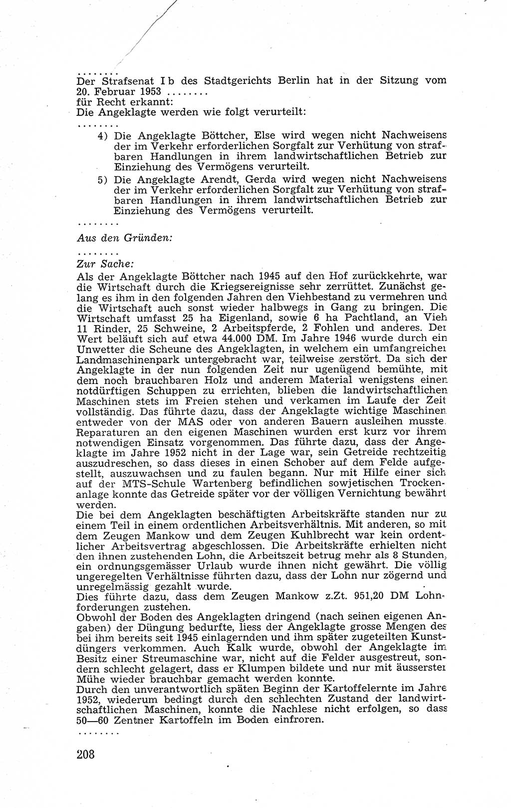 Recht in Fesseln, Dokumente, Internationale Juristen-Kommission [Bundesrepublik Deutschland (BRD)] 1955, Seite 208 (R. Dok. IJK BRD 1955, S. 208)