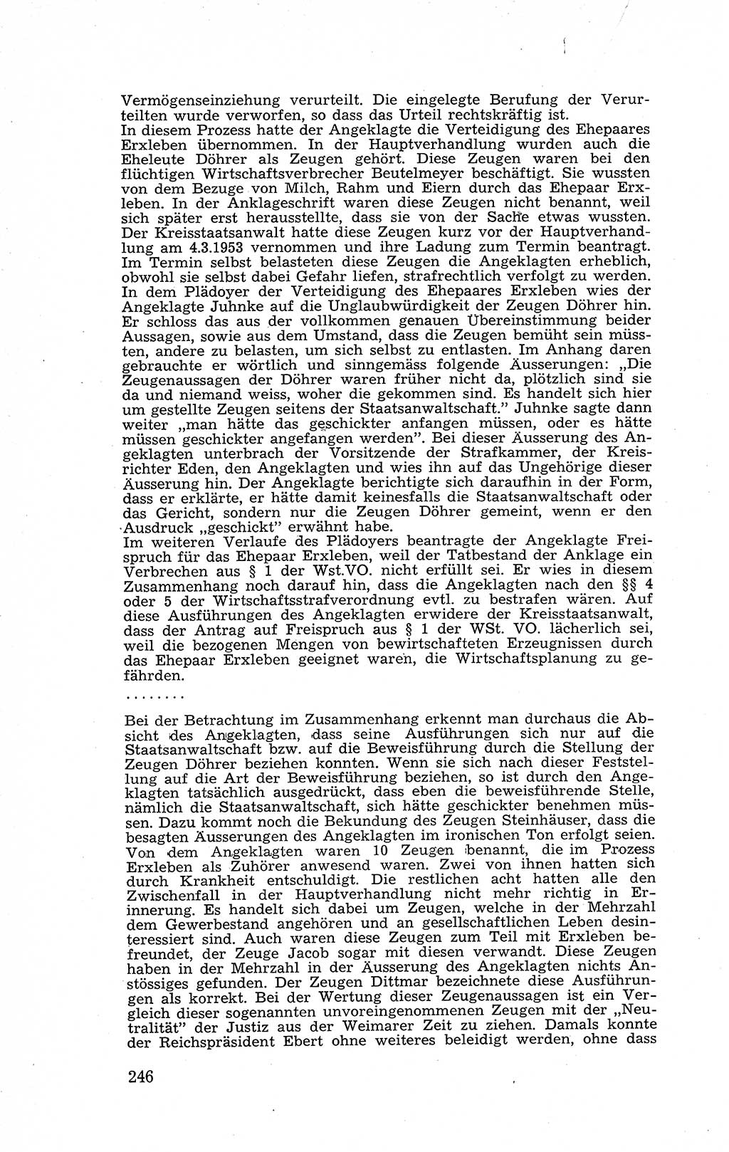 Recht in Fesseln, Dokumente, Internationale Juristen-Kommission [Bundesrepublik Deutschland (BRD)] 1955, Seite 246 (R. Dok. IJK BRD 1955, S. 246)