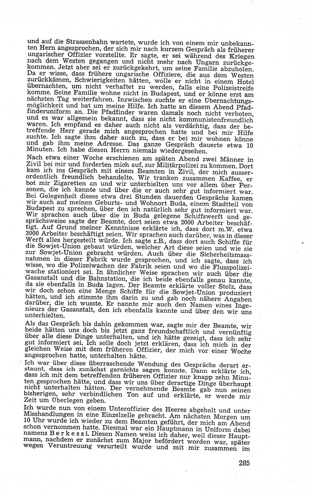 Recht in Fesseln, Dokumente, Internationale Juristen-Kommission [Bundesrepublik Deutschland (BRD)] 1955, Seite 285 (R. Dok. IJK BRD 1955, S. 285)
