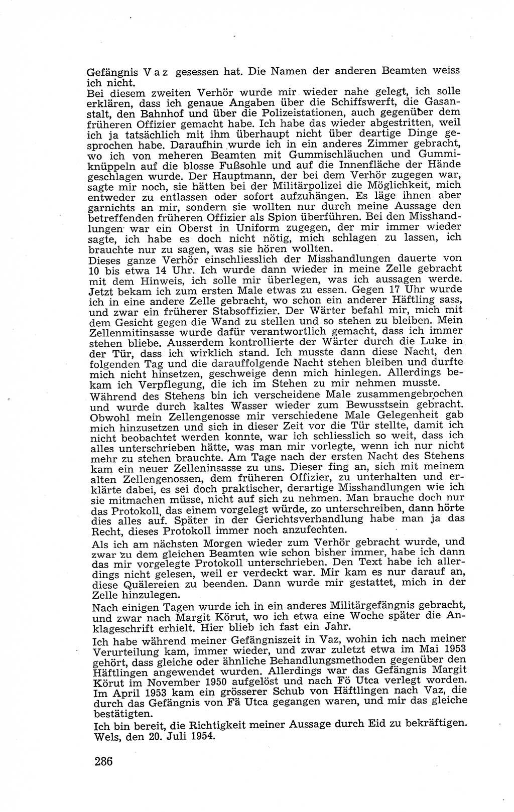 Recht in Fesseln, Dokumente, Internationale Juristen-Kommission [Bundesrepublik Deutschland (BRD)] 1955, Seite 286 (R. Dok. IJK BRD 1955, S. 286)
