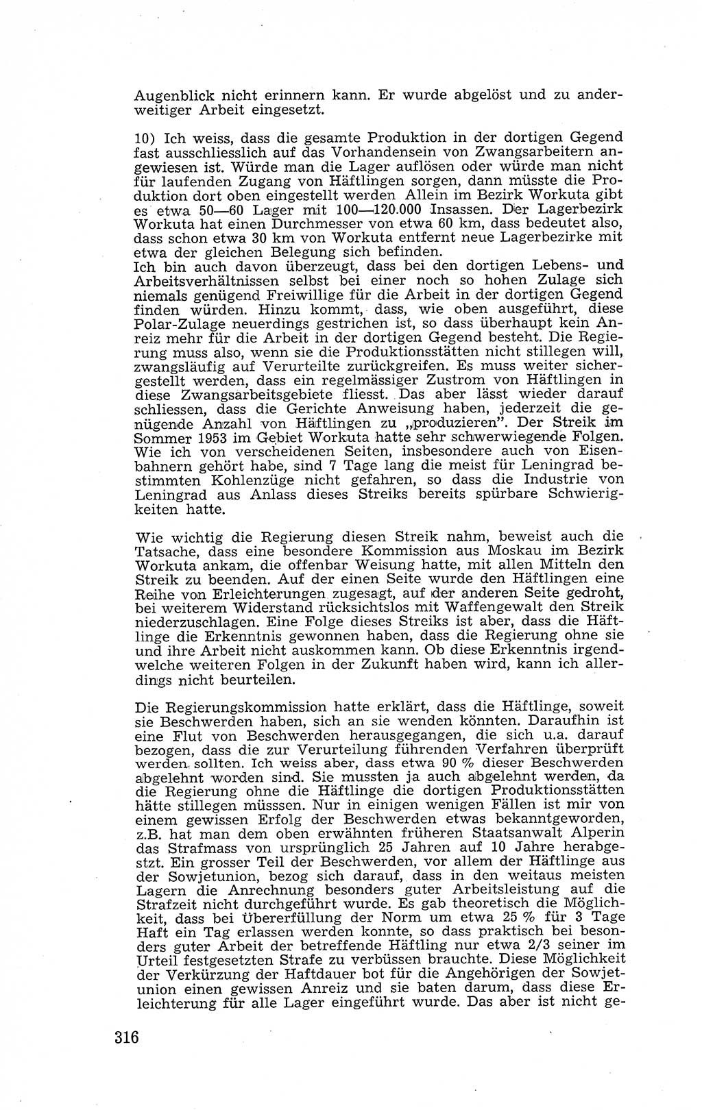 Recht in Fesseln, Dokumente, Internationale Juristen-Kommission [Bundesrepublik Deutschland (BRD)] 1955, Seite 316 (R. Dok. IJK BRD 1955, S. 316)