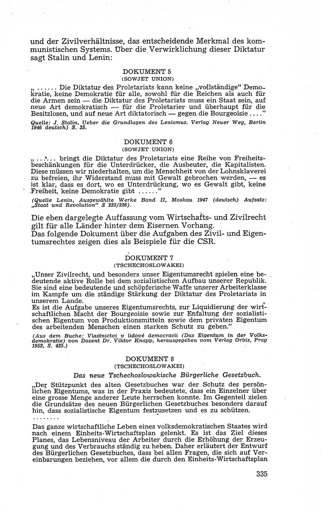 Recht in Fesseln, Dokumente, Internationale Juristen-Kommission [Bundesrepublik Deutschland (BRD)] 1955, Seite 335 (R. Dok. IJK BRD 1955, S. 335)
