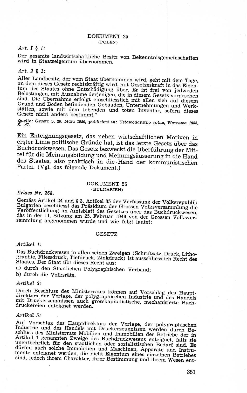 Recht in Fesseln, Dokumente, Internationale Juristen-Kommission [Bundesrepublik Deutschland (BRD)] 1955, Seite 351 (R. Dok. IJK BRD 1955, S. 351)