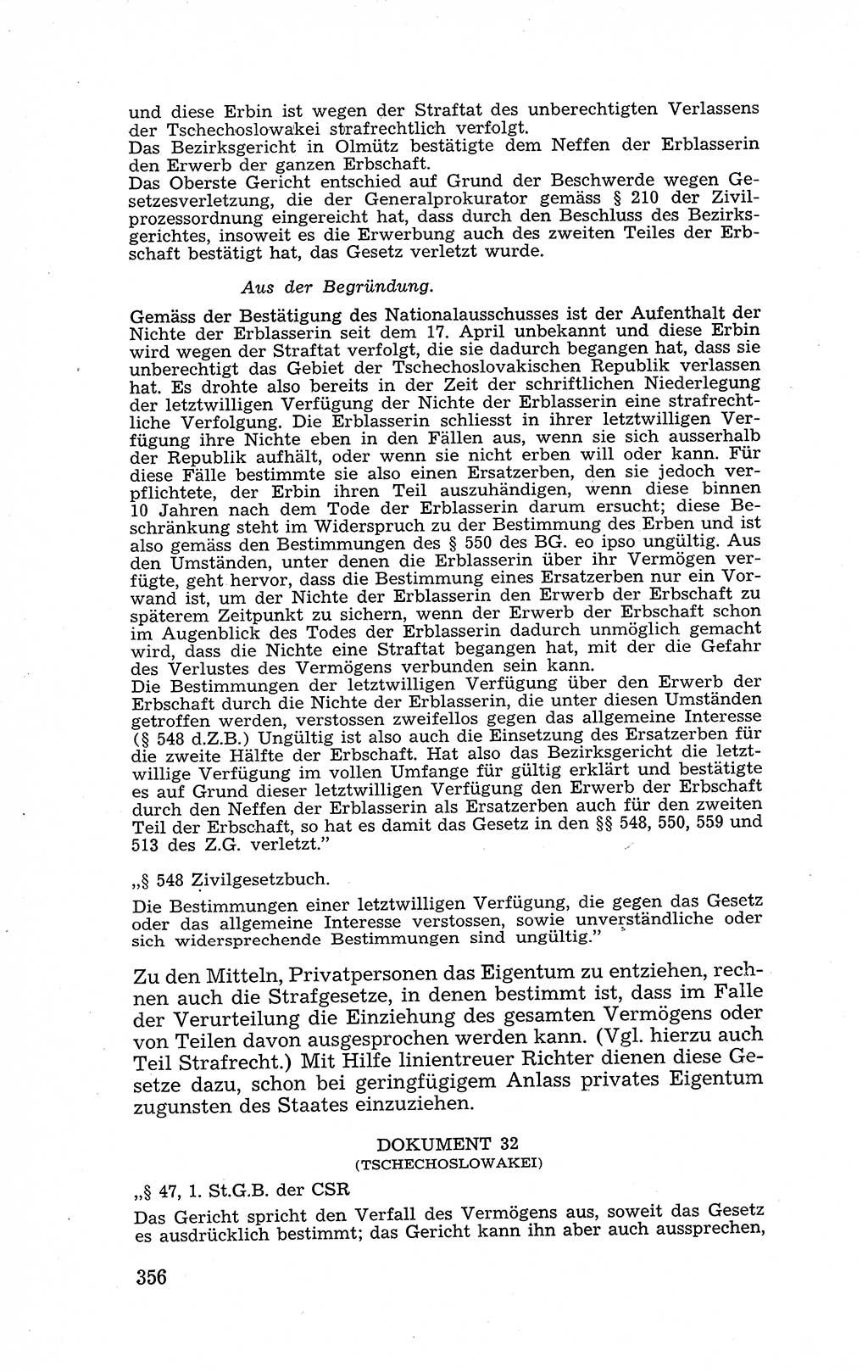 Recht in Fesseln, Dokumente, Internationale Juristen-Kommission [Bundesrepublik Deutschland (BRD)] 1955, Seite 356 (R. Dok. IJK BRD 1955, S. 356)