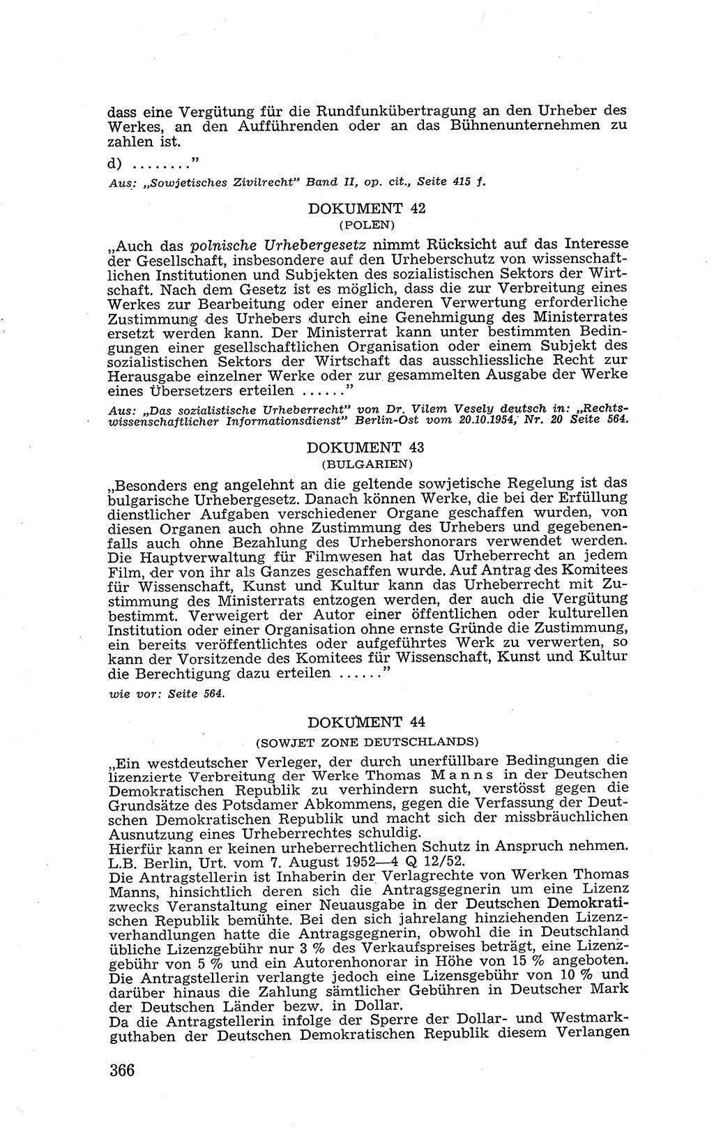 Recht in Fesseln, Dokumente, Internationale Juristen-Kommission [Bundesrepublik Deutschland (BRD)] 1955, Seite 366 (R. Dok. IJK BRD 1955, S. 366)
