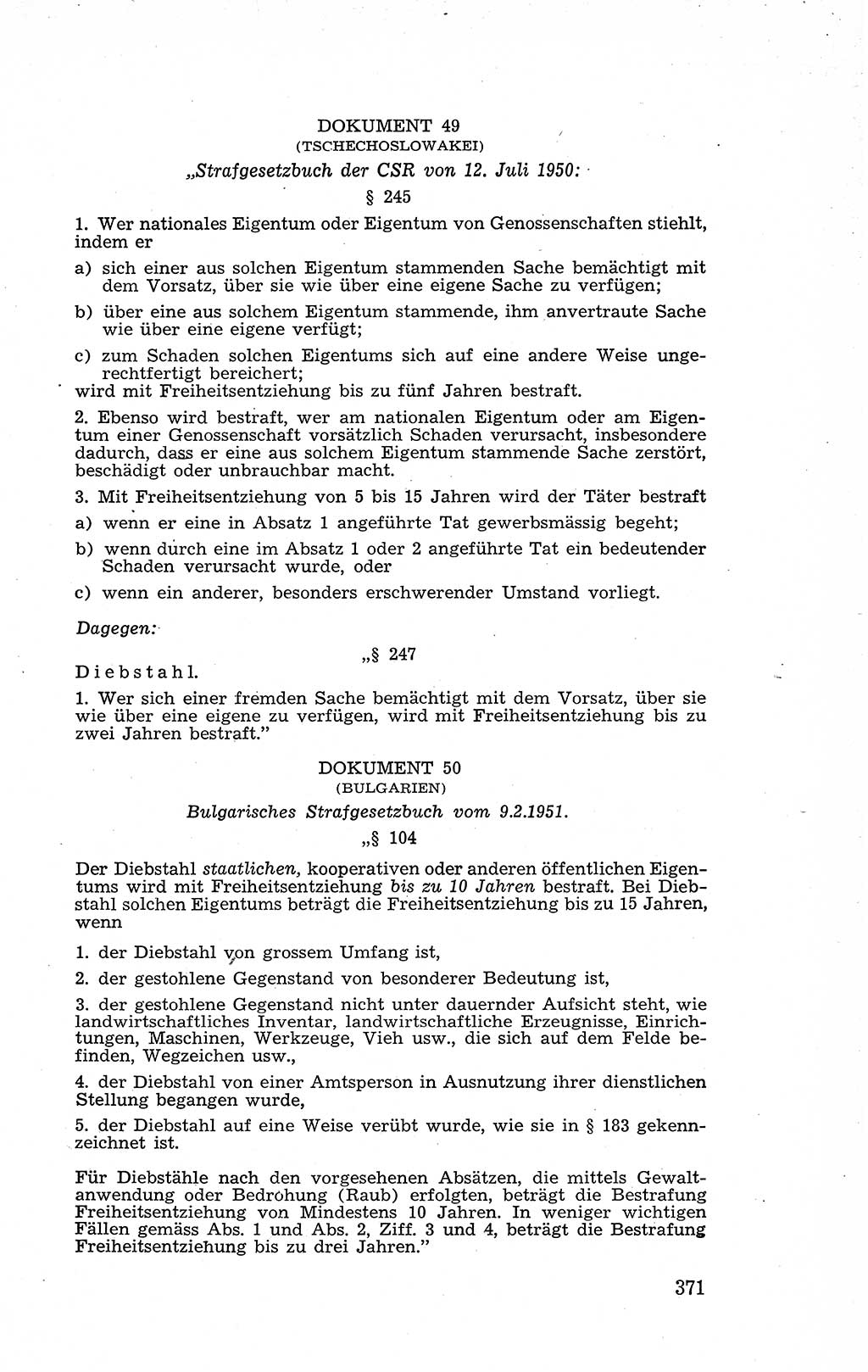 Recht in Fesseln, Dokumente, Internationale Juristen-Kommission [Bundesrepublik Deutschland (BRD)] 1955, Seite 371 (R. Dok. IJK BRD 1955, S. 371)