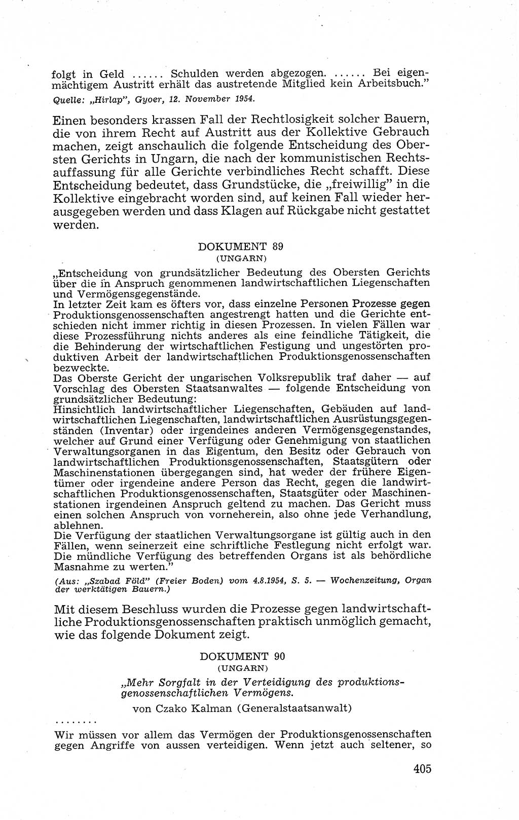 Recht in Fesseln, Dokumente, Internationale Juristen-Kommission [Bundesrepublik Deutschland (BRD)] 1955, Seite 405 (R. Dok. IJK BRD 1955, S. 405)