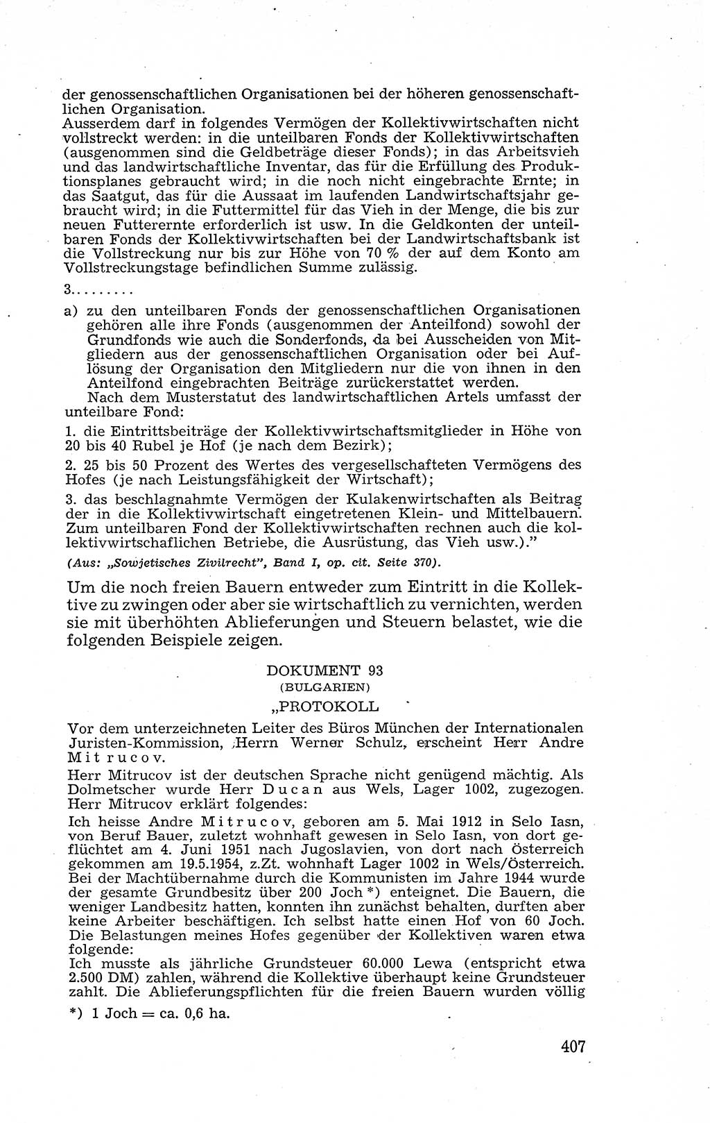 Recht in Fesseln, Dokumente, Internationale Juristen-Kommission [Bundesrepublik Deutschland (BRD)] 1955, Seite 407 (R. Dok. IJK BRD 1955, S. 407)