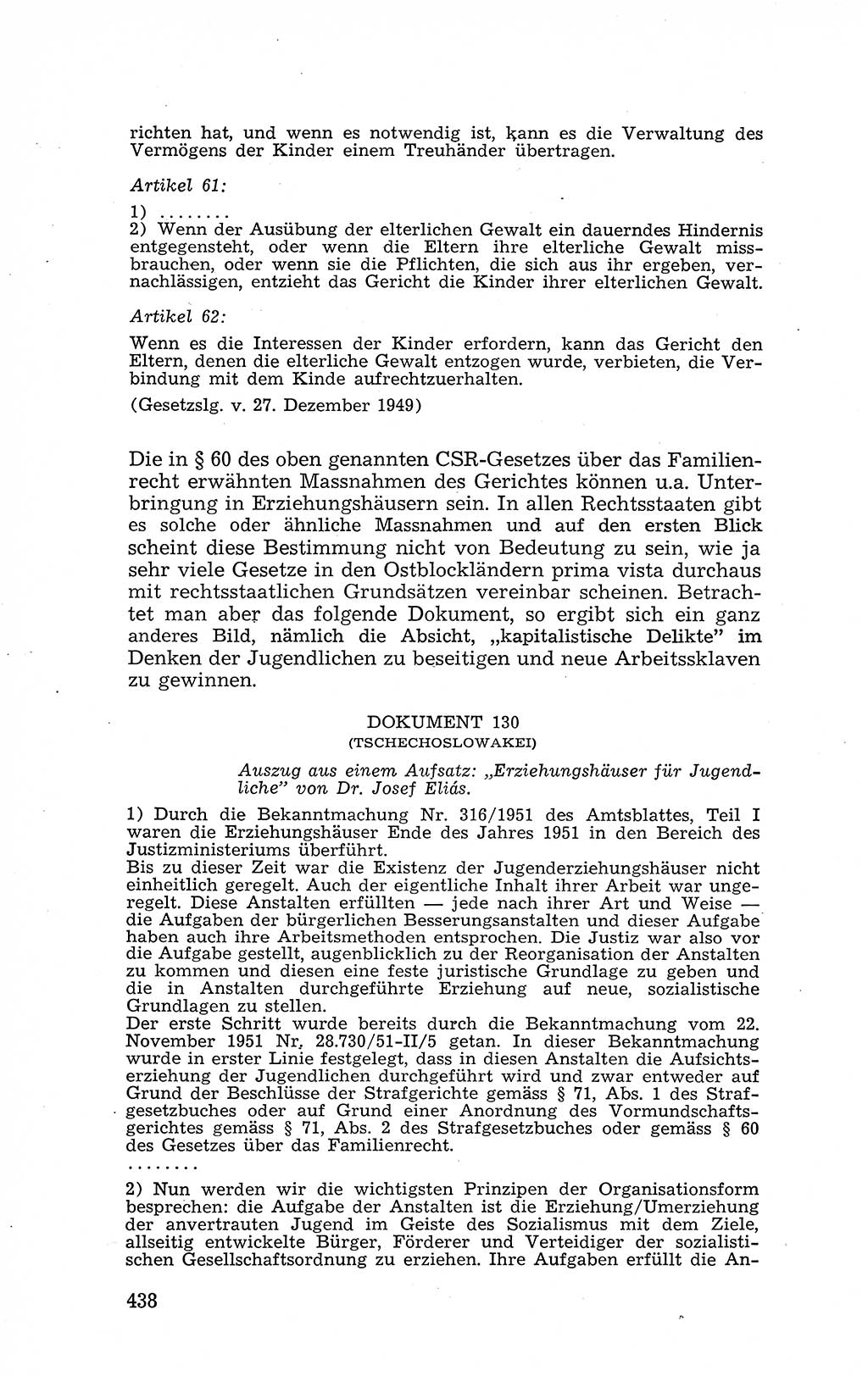 Recht in Fesseln, Dokumente, Internationale Juristen-Kommission [Bundesrepublik Deutschland (BRD)] 1955, Seite 438 (R. Dok. IJK BRD 1955, S. 438)