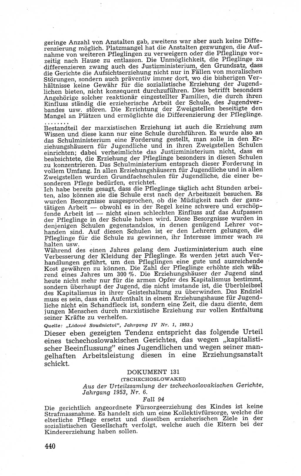 Recht in Fesseln, Dokumente, Internationale Juristen-Kommission [Bundesrepublik Deutschland (BRD)] 1955, Seite 440 (R. Dok. IJK BRD 1955, S. 440)