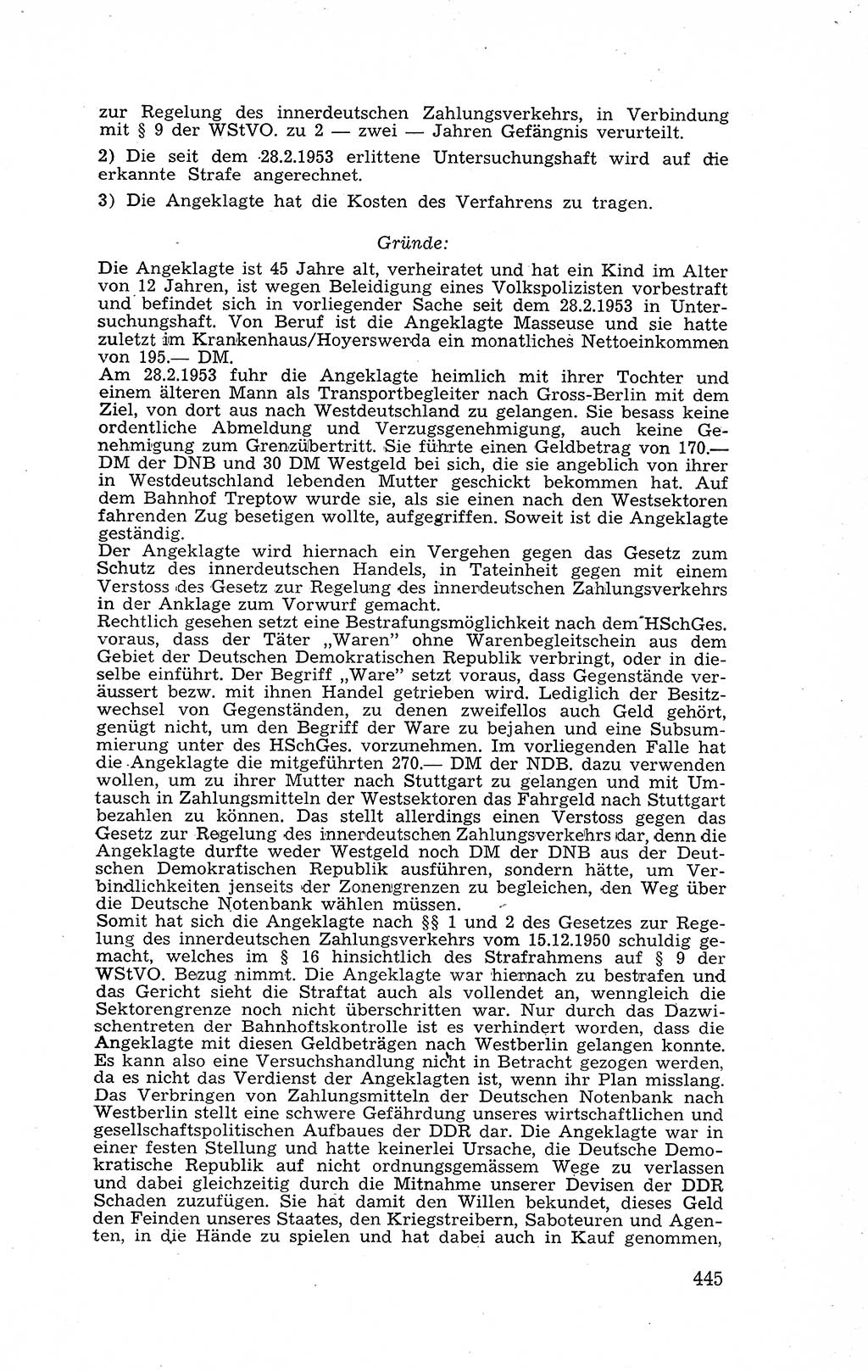 Recht in Fesseln, Dokumente, Internationale Juristen-Kommission [Bundesrepublik Deutschland (BRD)] 1955, Seite 445 (R. Dok. IJK BRD 1955, S. 445)