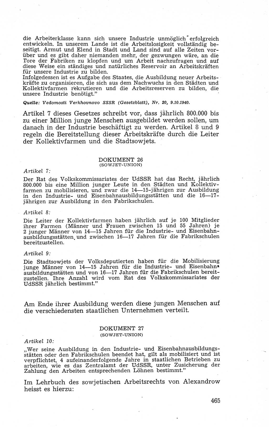 Recht in Fesseln, Dokumente, Internationale Juristen-Kommission [Bundesrepublik Deutschland (BRD)] 1955, Seite 465 (R. Dok. IJK BRD 1955, S. 465)