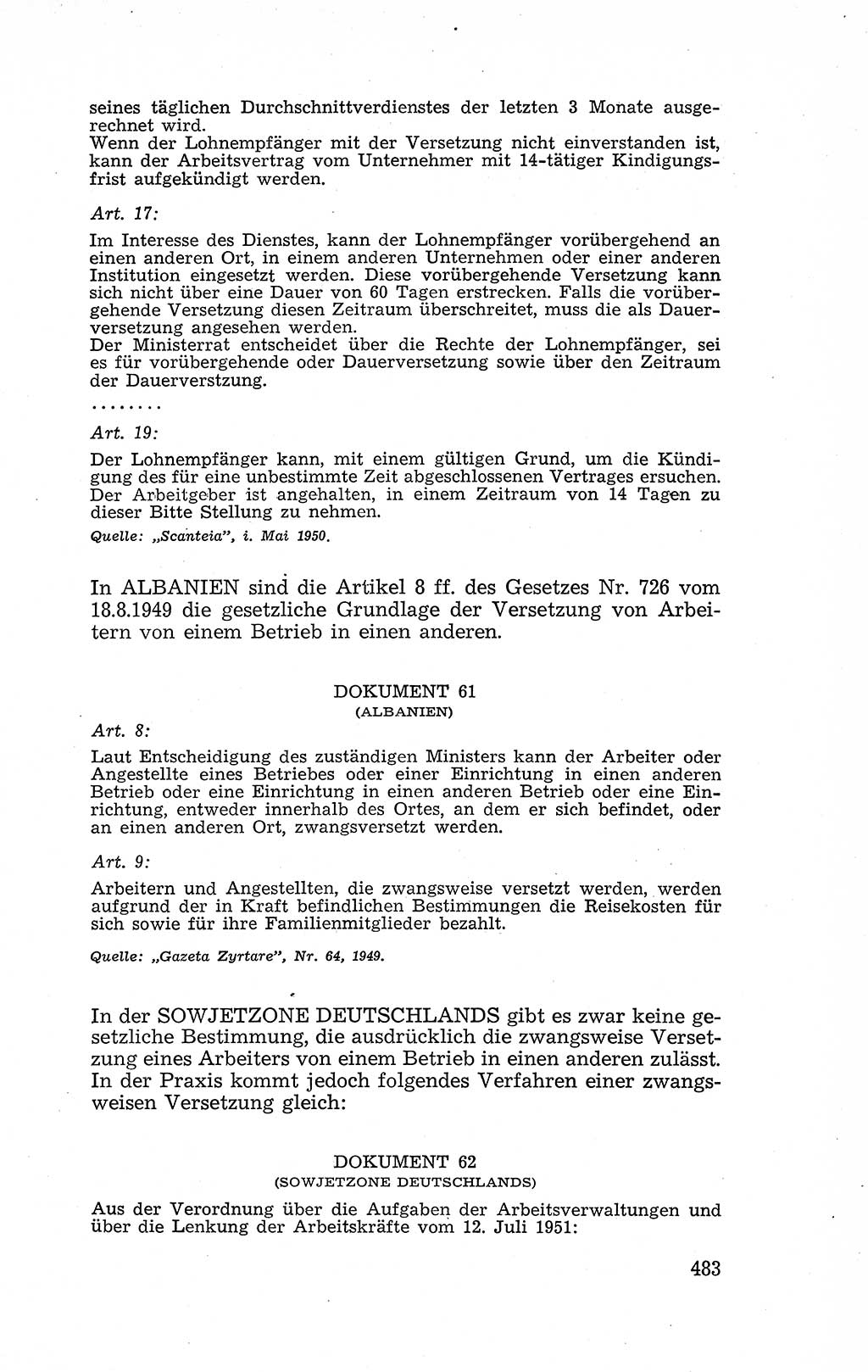 Recht in Fesseln, Dokumente, Internationale Juristen-Kommission [Bundesrepublik Deutschland (BRD)] 1955, Seite 483 (R. Dok. IJK BRD 1955, S. 483)