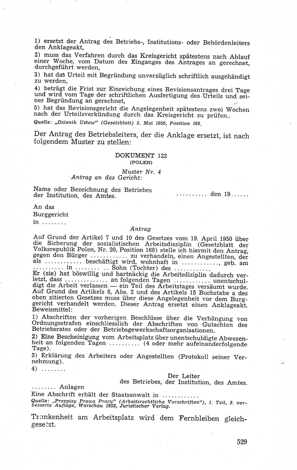 Recht in Fesseln, Dokumente, Internationale Juristen-Kommission [Bundesrepublik Deutschland (BRD)] 1955, Seite 529 (R. Dok. IJK BRD 1955, S. 529)