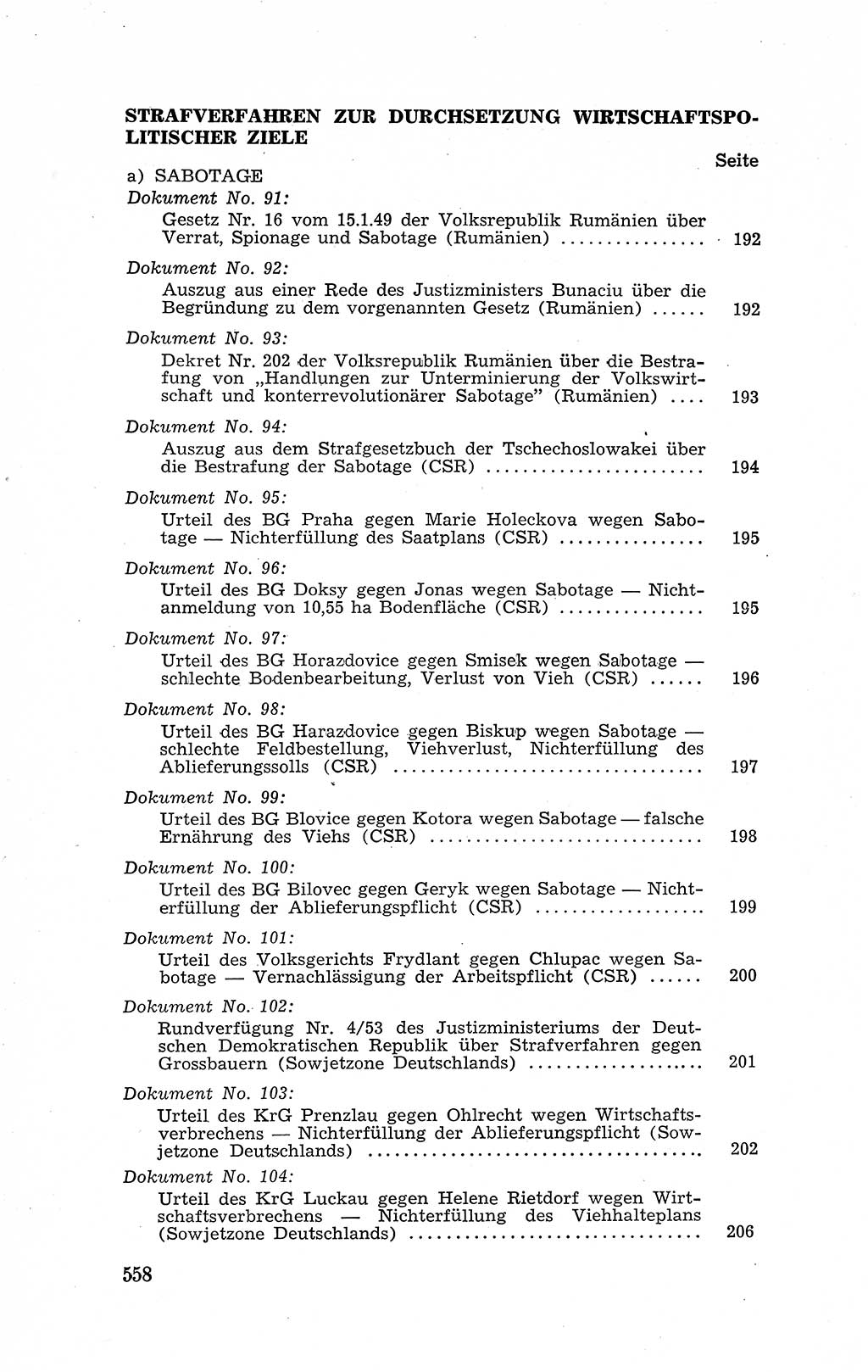 Recht in Fesseln, Dokumente, Internationale Juristen-Kommission [Bundesrepublik Deutschland (BRD)] 1955, Seite 558 (R. Dok. IJK BRD 1955, S. 558)