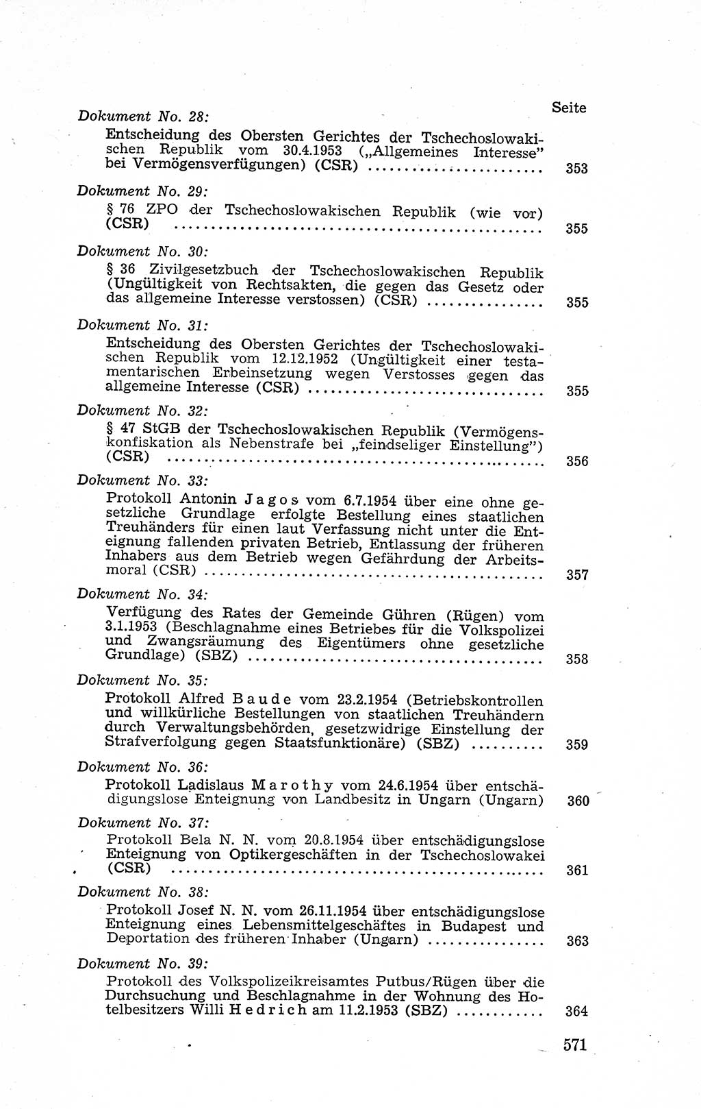 Recht in Fesseln, Dokumente, Internationale Juristen-Kommission [Bundesrepublik Deutschland (BRD)] 1955, Seite 571 (R. Dok. IJK BRD 1955, S. 571)