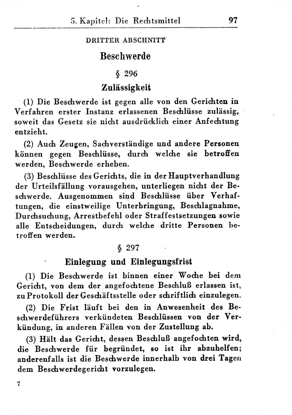 Strafprozeßordnung (StPO), Gerichtsverfassungsgesetz (GVG), Staatsanwaltsgesetz (StAG) und Jugendgerichtsgesetz (JGG) [Deutsche Demokratische Republik (DDR)] 1955, Seite 97 (StPO GVG StAG JGG DDR 1955, S. 97)