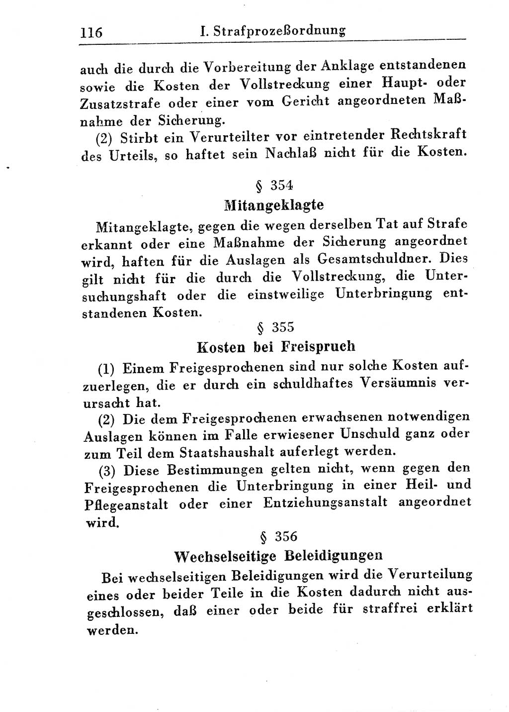 Strafprozeßordnung (StPO), Gerichtsverfassungsgesetz (GVG), Staatsanwaltsgesetz (StAG) und Jugendgerichtsgesetz (JGG) [Deutsche Demokratische Republik (DDR)] 1955, Seite 116 (StPO GVG StAG JGG DDR 1955, S. 116)