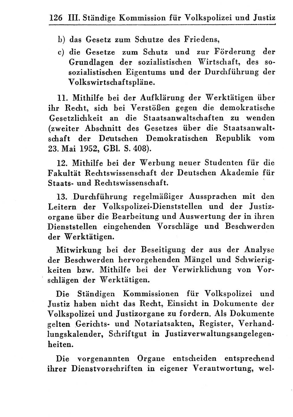 Strafprozeßordnung (StPO), Gerichtsverfassungsgesetz (GVG), Staatsanwaltsgesetz (StAG) und Jugendgerichtsgesetz (JGG) [Deutsche Demokratische Republik (DDR)] 1955, Seite 126 (StPO GVG StAG JGG DDR 1955, S. 126)