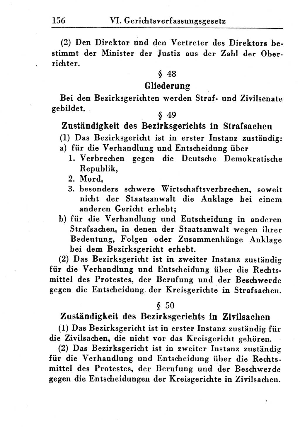 Strafprozeßordnung (StPO), Gerichtsverfassungsgesetz (GVG), Staatsanwaltsgesetz (StAG) und Jugendgerichtsgesetz (JGG) [Deutsche Demokratische Republik (DDR)] 1955, Seite 156 (StPO GVG StAG JGG DDR 1955, S. 156)