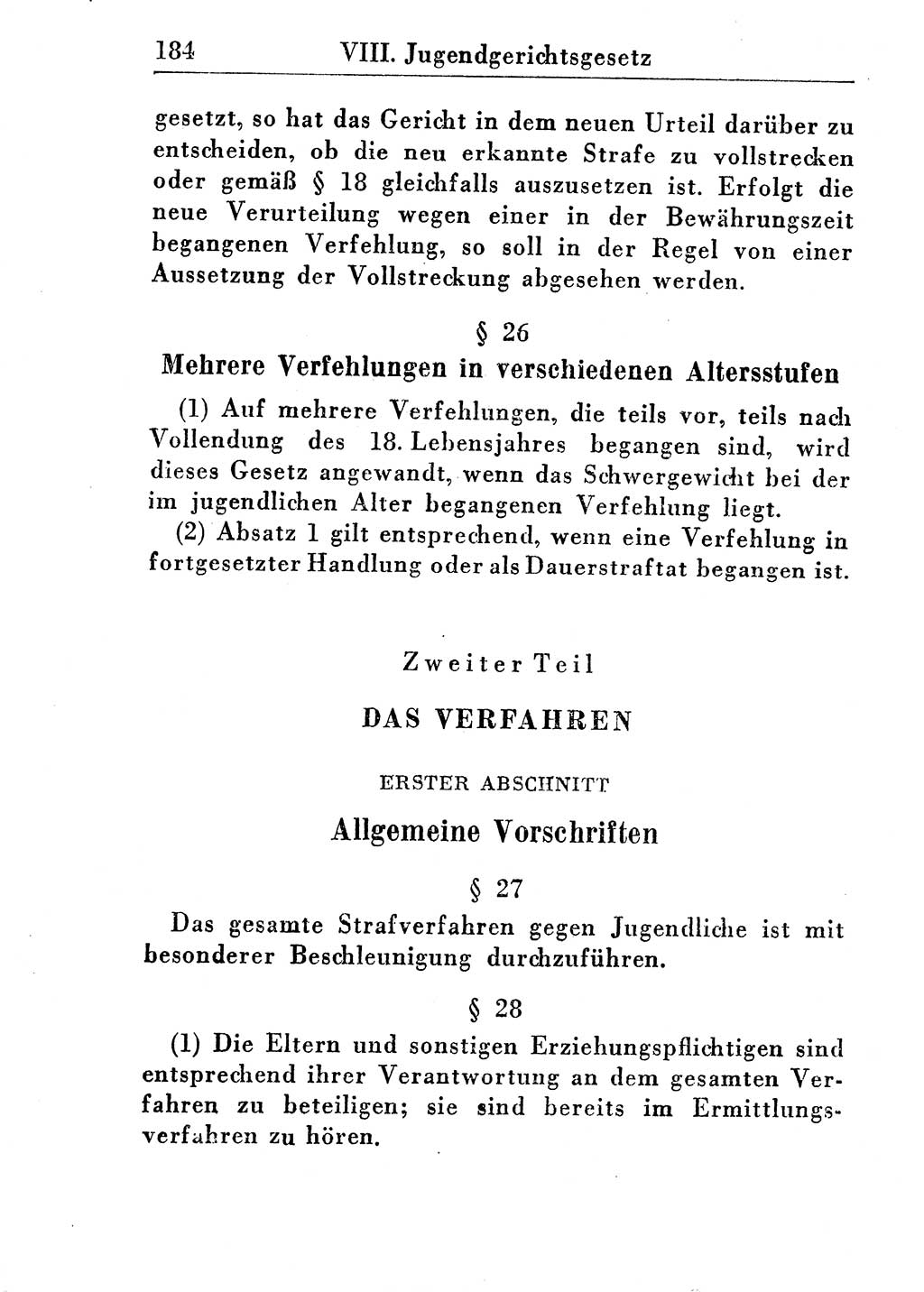 Strafprozeßordnung (StPO), Gerichtsverfassungsgesetz (GVG), Staatsanwaltsgesetz (StAG) und Jugendgerichtsgesetz (JGG) [Deutsche Demokratische Republik (DDR)] 1955, Seite 184 (StPO GVG StAG JGG DDR 1955, S. 184)