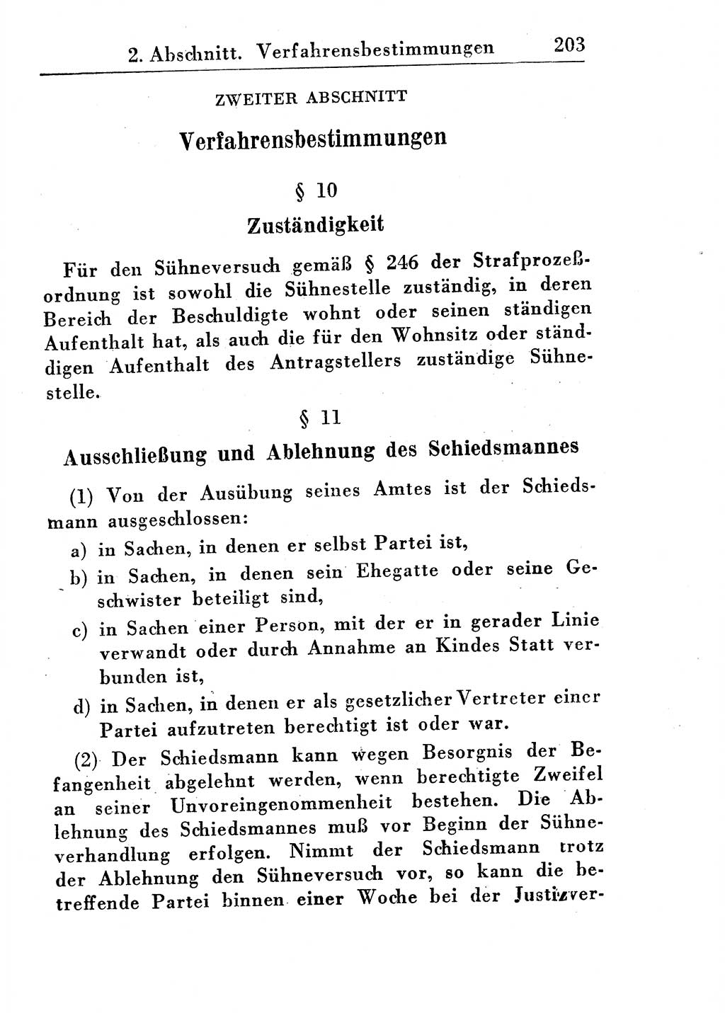 Strafprozeßordnung (StPO), Gerichtsverfassungsgesetz (GVG), Staatsanwaltsgesetz (StAG) und Jugendgerichtsgesetz (JGG) [Deutsche Demokratische Republik (DDR)] 1955, Seite 203 (StPO GVG StAG JGG DDR 1955, S. 203)