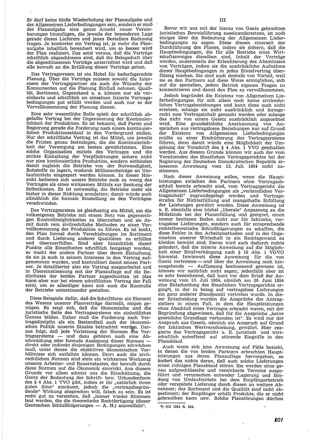 Neue Justiz (NJ), Zeitschrift für Recht und Rechtswissenschaft [Deutsche Demokratische Republik (DDR)], 9. Jahrgang 1955, Seite 201 (NJ DDR 1955, S. 201)