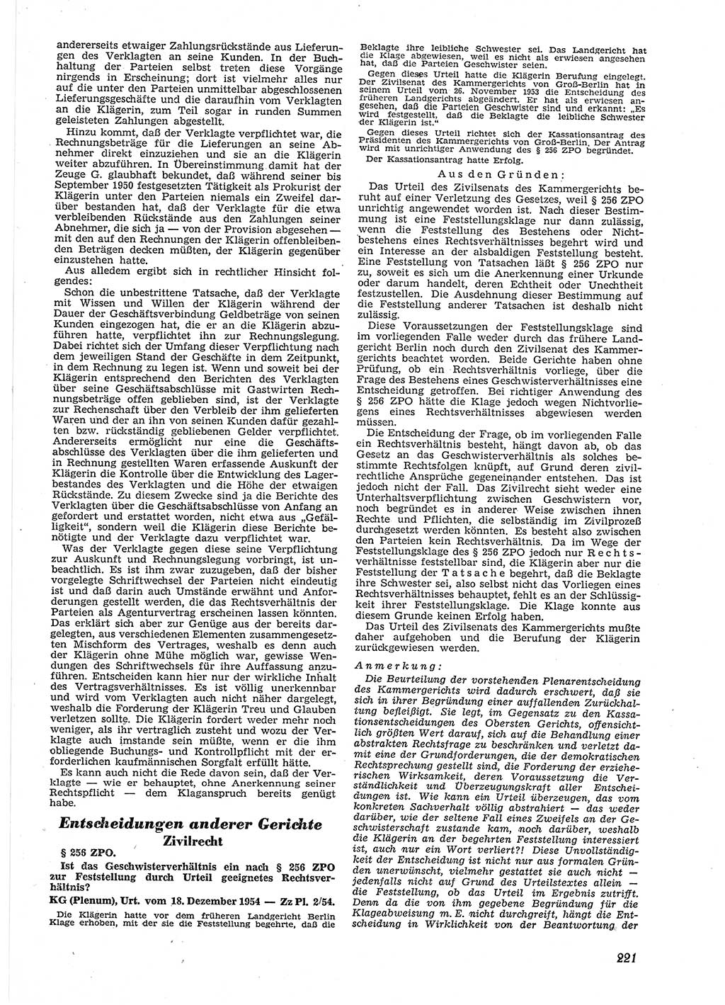 Neue Justiz (NJ), Zeitschrift für Recht und Rechtswissenschaft [Deutsche Demokratische Republik (DDR)], 9. Jahrgang 1955, Seite 221 (NJ DDR 1955, S. 221)