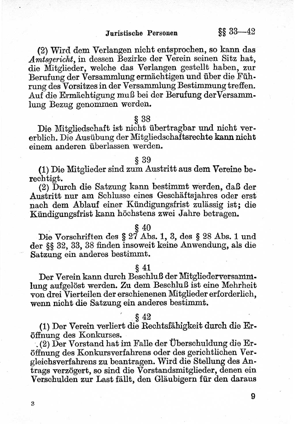 Bürgerliches Gesetzbuch (BGB) nebst wichtigen Nebengesetzen [Deutsche Demokratische Republik (DDR)] 1956, Seite 9 (BGB Nebenges. DDR 1956, S. 9)