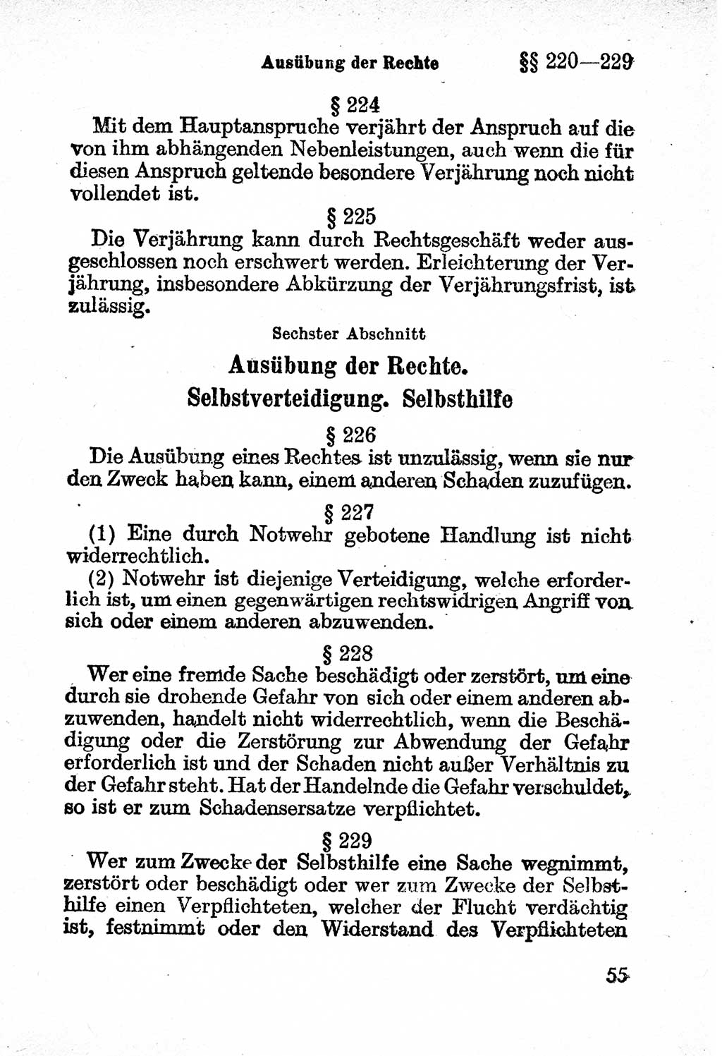 Bürgerliches Gesetzbuch (BGB) nebst wichtigen Nebengesetzen [Deutsche Demokratische Republik (DDR)] 1956, Seite 55 (BGB Nebenges. DDR 1956, S. 55)