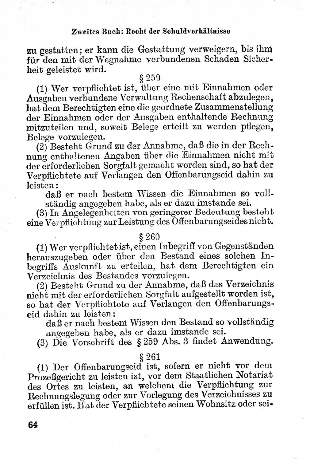 Bürgerliches Gesetzbuch (BGB) nebst wichtigen Nebengesetzen [Deutsche Demokratische Republik (DDR)] 1956, Seite 64 (BGB Nebenges. DDR 1956, S. 64)