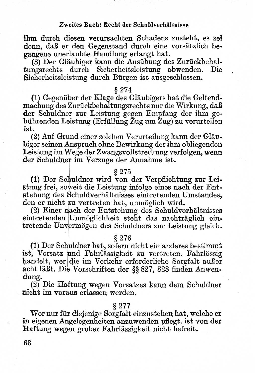 Bürgerliches Gesetzbuch (BGB) nebst wichtigen Nebengesetzen [Deutsche Demokratische Republik (DDR)] 1956, Seite 68 (BGB Nebenges. DDR 1956, S. 68)