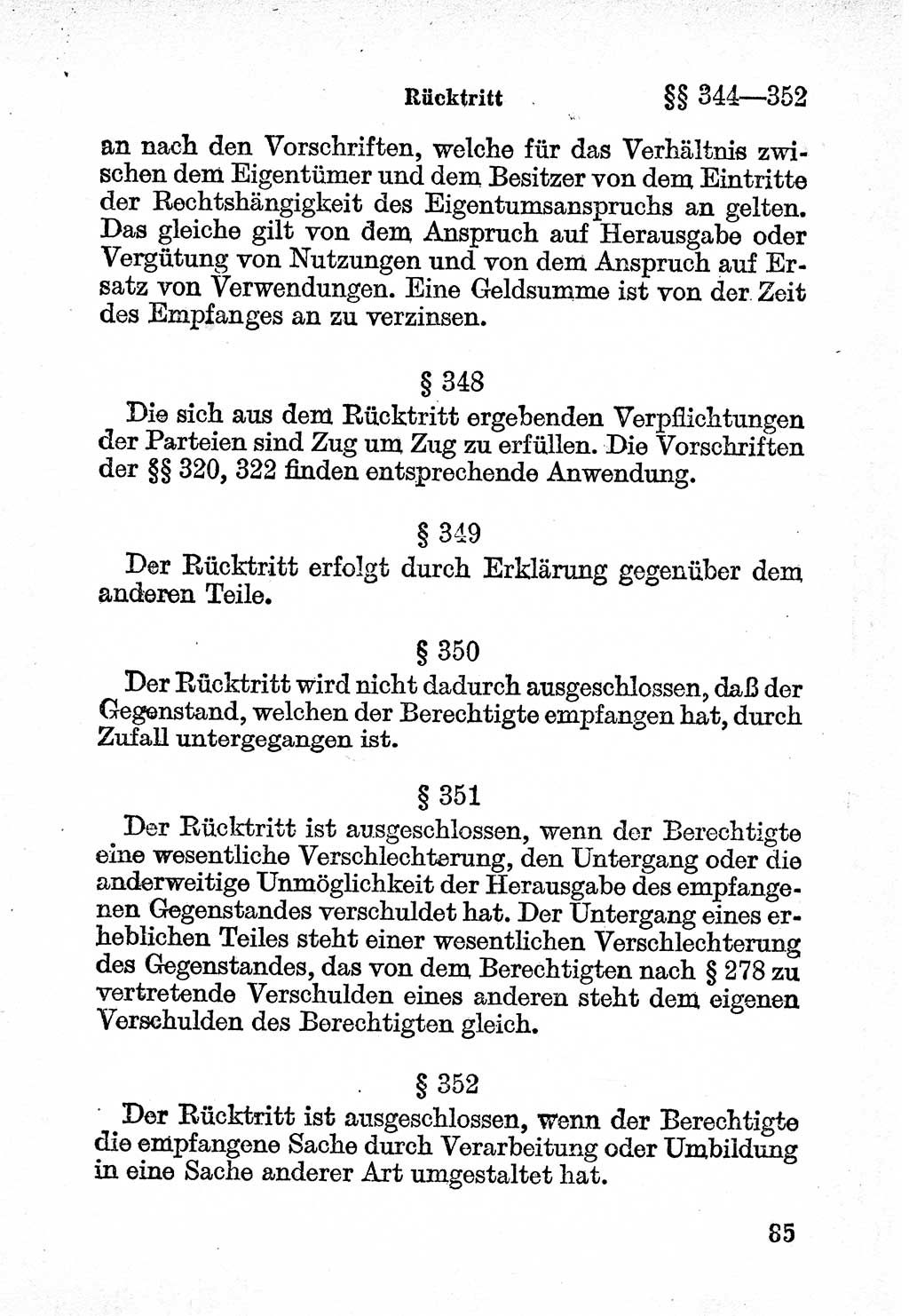 Bürgerliches Gesetzbuch (BGB) nebst wichtigen Nebengesetzen [Deutsche Demokratische Republik (DDR)] 1956, Seite 85 (BGB Nebenges. DDR 1956, S. 85)