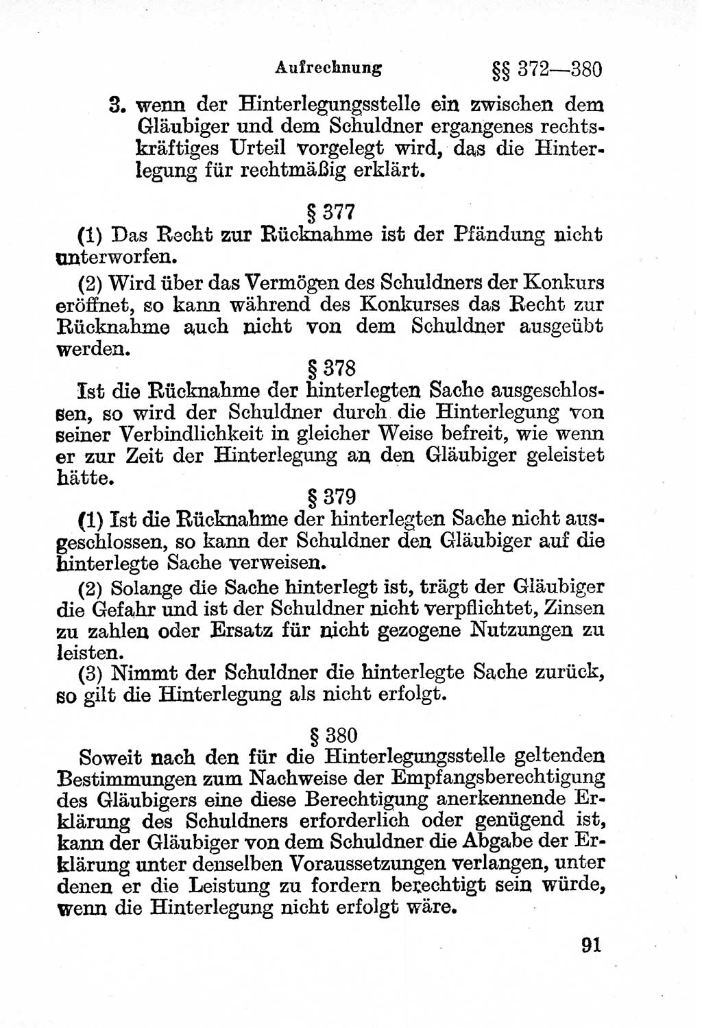 Bürgerliches Gesetzbuch (BGB) nebst wichtigen Nebengesetzen [Deutsche Demokratische Republik (DDR)] 1956, Seite 91 (BGB Nebenges. DDR 1956, S. 91)