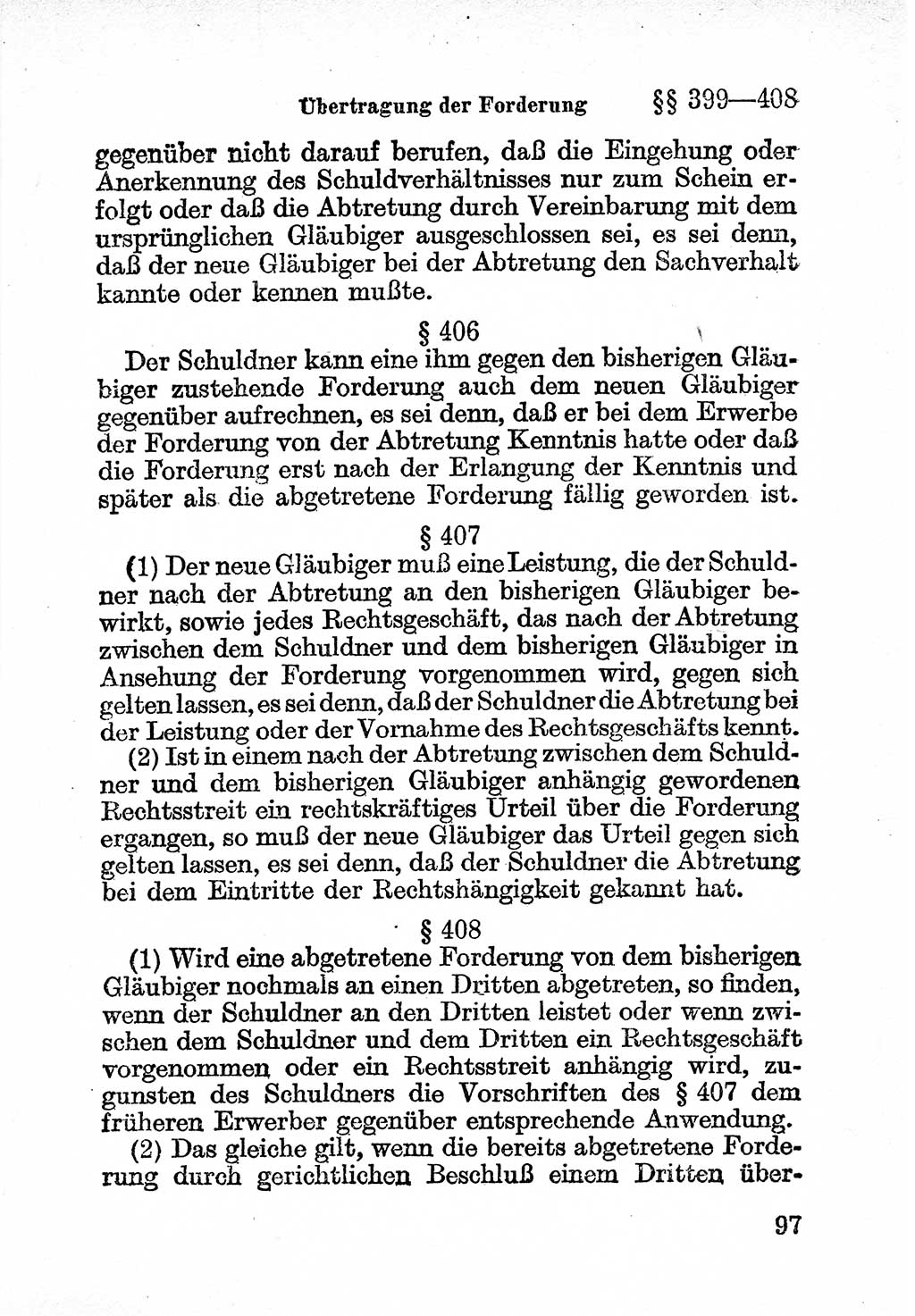 Bürgerliches Gesetzbuch (BGB) nebst wichtigen Nebengesetzen [Deutsche Demokratische Republik (DDR)] 1956, Seite 97 (BGB Nebenges. DDR 1956, S. 97)