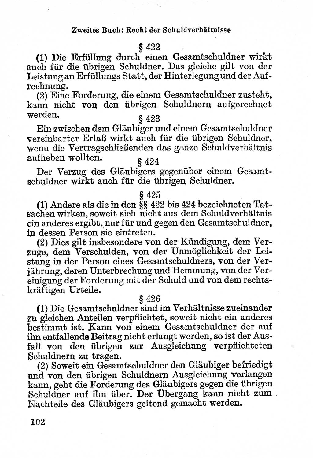 Bürgerliches Gesetzbuch (BGB) nebst wichtigen Nebengesetzen [Deutsche Demokratische Republik (DDR)] 1956, Seite 102 (BGB Nebenges. DDR 1956, S. 102)