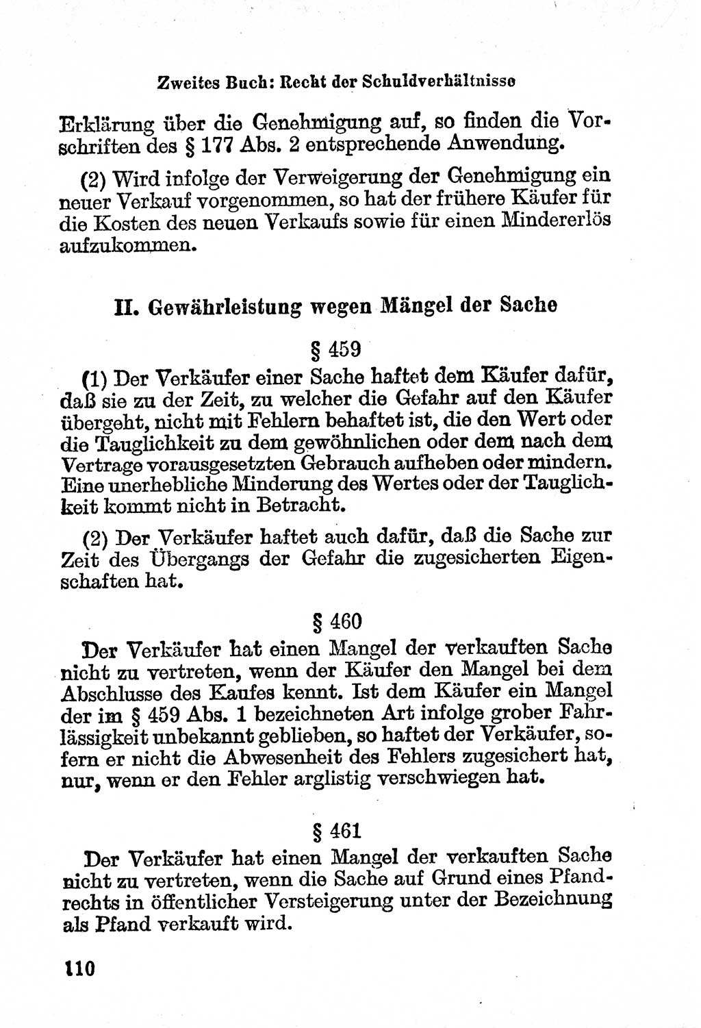 Bürgerliches Gesetzbuch (BGB) nebst wichtigen Nebengesetzen [Deutsche Demokratische Republik (DDR)] 1956, Seite 110 (BGB Nebenges. DDR 1956, S. 110)