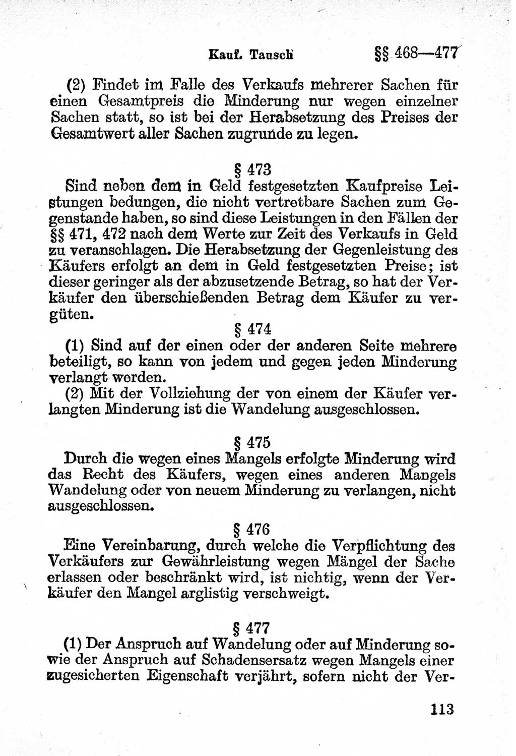 Bürgerliches Gesetzbuch (BGB) nebst wichtigen Nebengesetzen [Deutsche Demokratische Republik (DDR)] 1956, Seite 113 (BGB Nebenges. DDR 1956, S. 113)