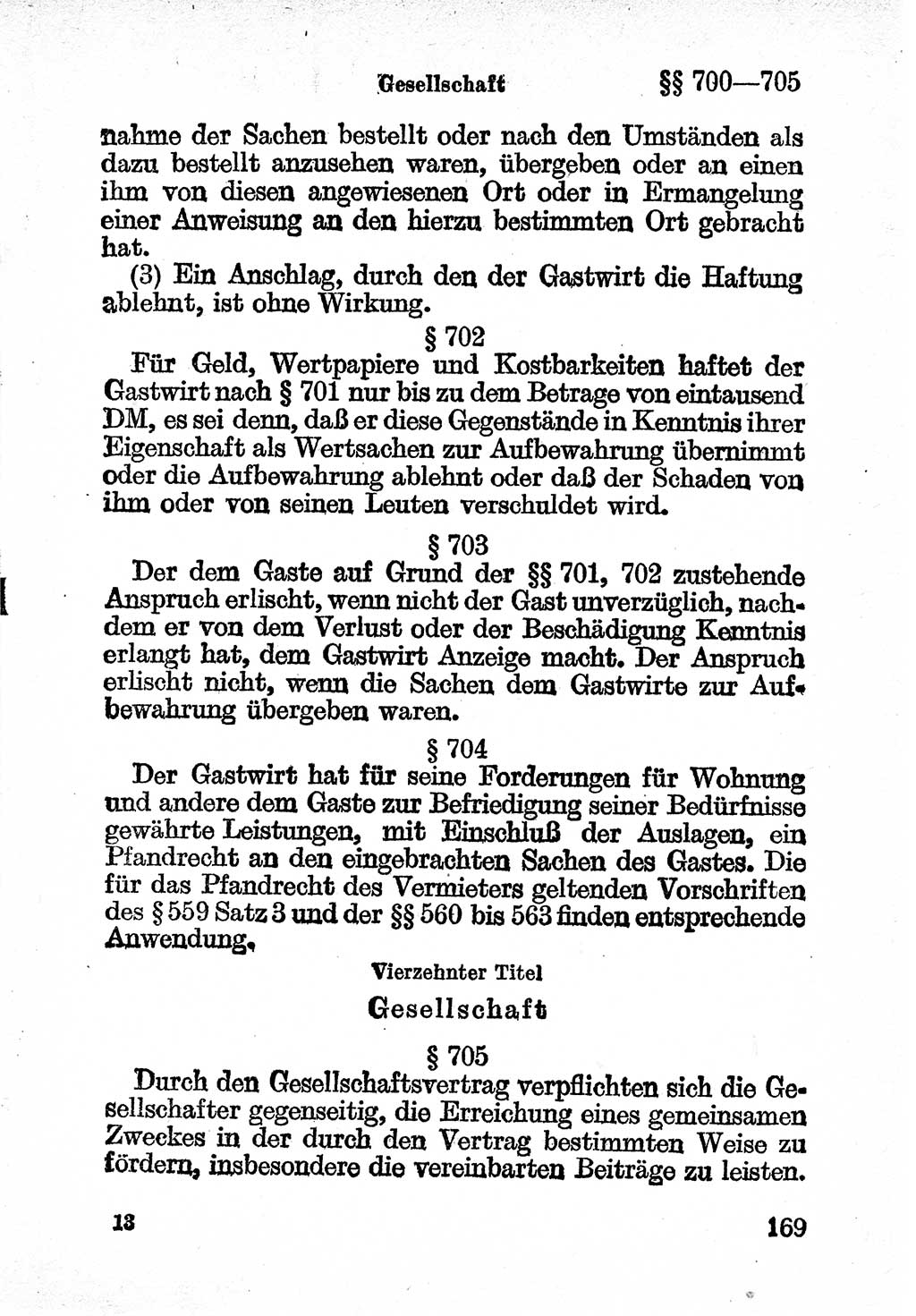 Bürgerliches Gesetzbuch (BGB) nebst wichtigen Nebengesetzen [Deutsche Demokratische Republik (DDR)] 1956, Seite 169 (BGB Nebenges. DDR 1956, S. 169)