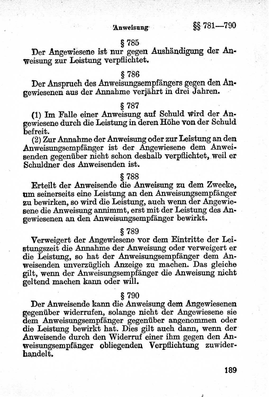 Bürgerliches Gesetzbuch (BGB) nebst wichtigen Nebengesetzen [Deutsche Demokratische Republik (DDR)] 1956, Seite 189 (BGB Nebenges. DDR 1956, S. 189)